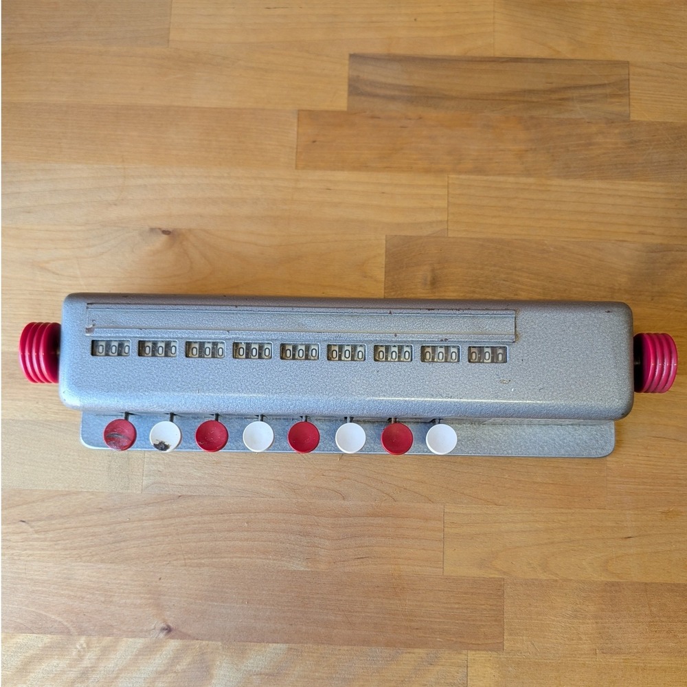 Vintage Clay Adams Laboratory Counter 8 Key Mechanical Differential Tally Gray